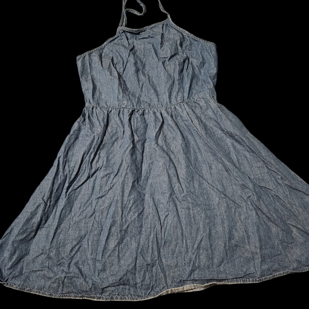 Denim strap top